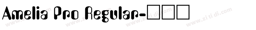 Amelia Pro Regular字体转换